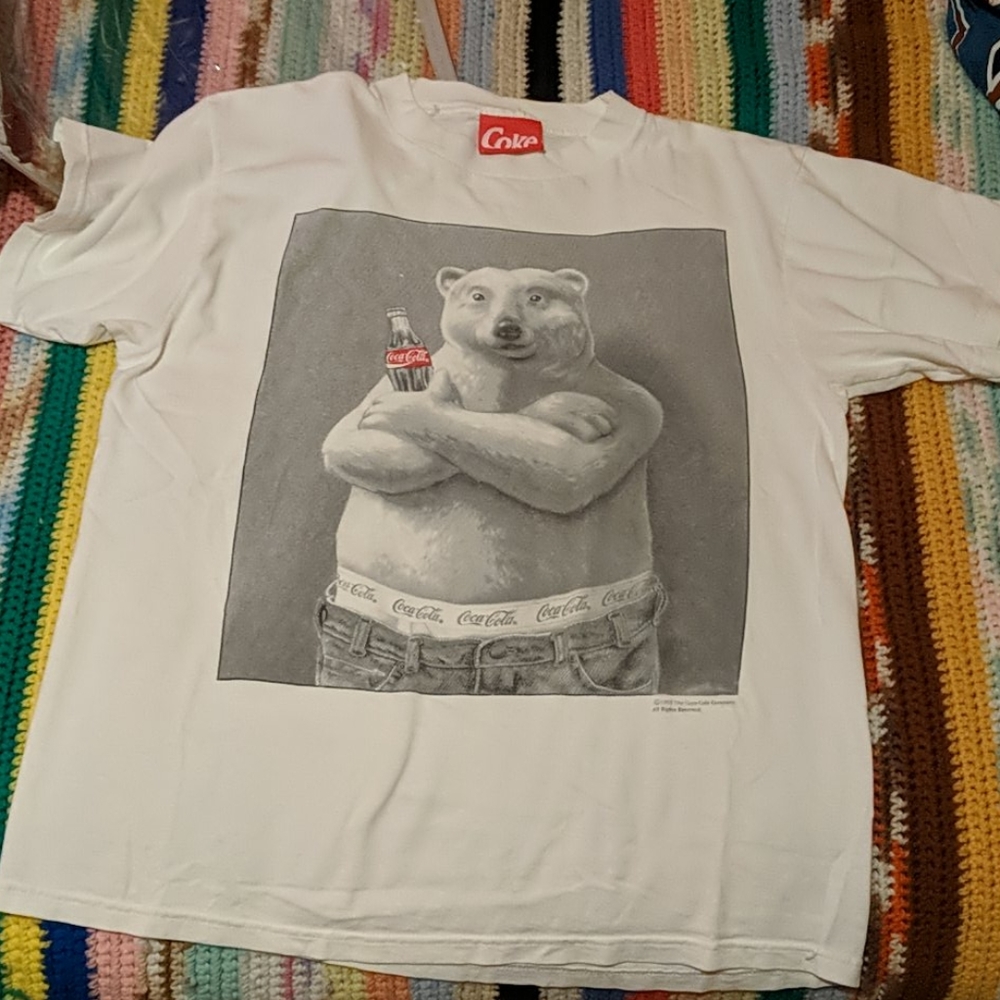 Vintage Coca Cola bear shirt